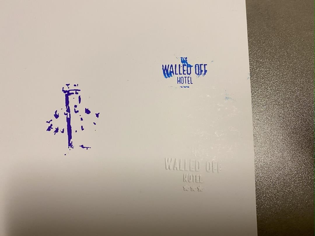 The Walled Off Hotel, Limited Edition, Original Print, Stamped, - 4