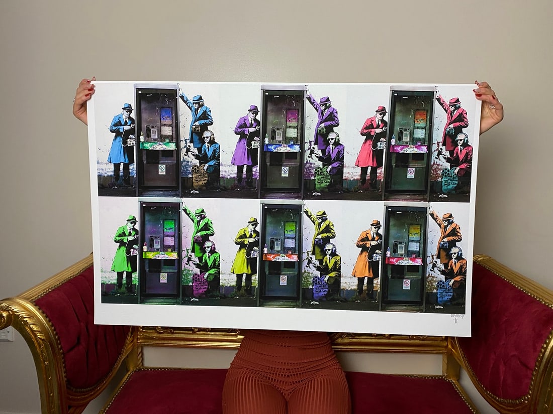 Banksy, In the manner of”, Walled Off Hotel, COA, Original, Limited Edition. Signed. Numbered (1 of 7)