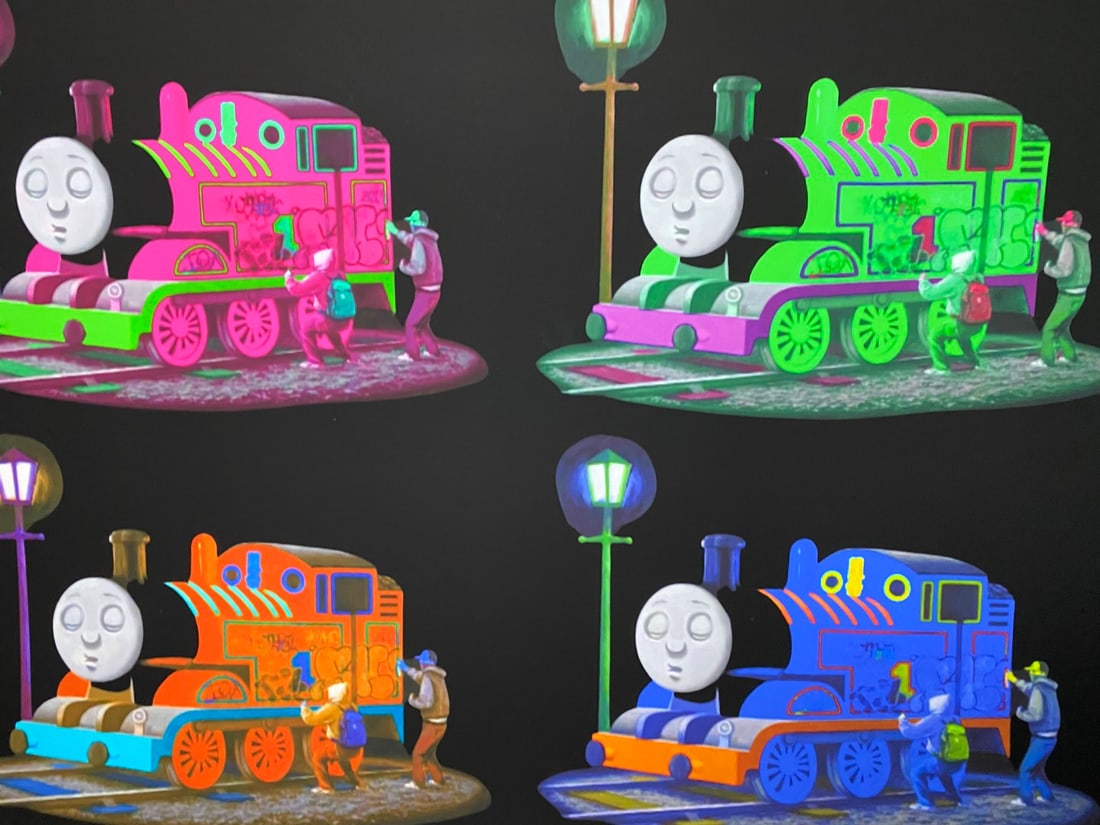 Banksy, In the manner of”, COA. Walled Off Hotel, Original, Limited Edition. Signed. Numbered - 2