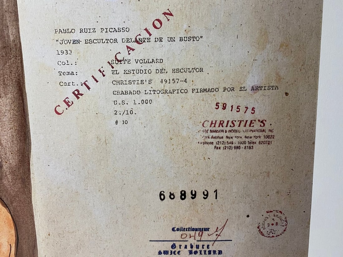 Picasso, ( After ) Vollard Suite Set, 1933, Numbered -2-10- Signed In Print - 7