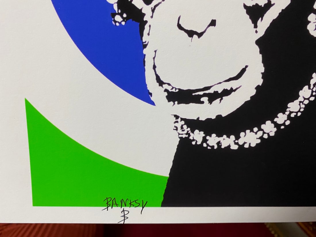 Banksy, In the manner of”, COA. Walled Off Hotel, Original, Limited Edition. Signed. Numbered - 3