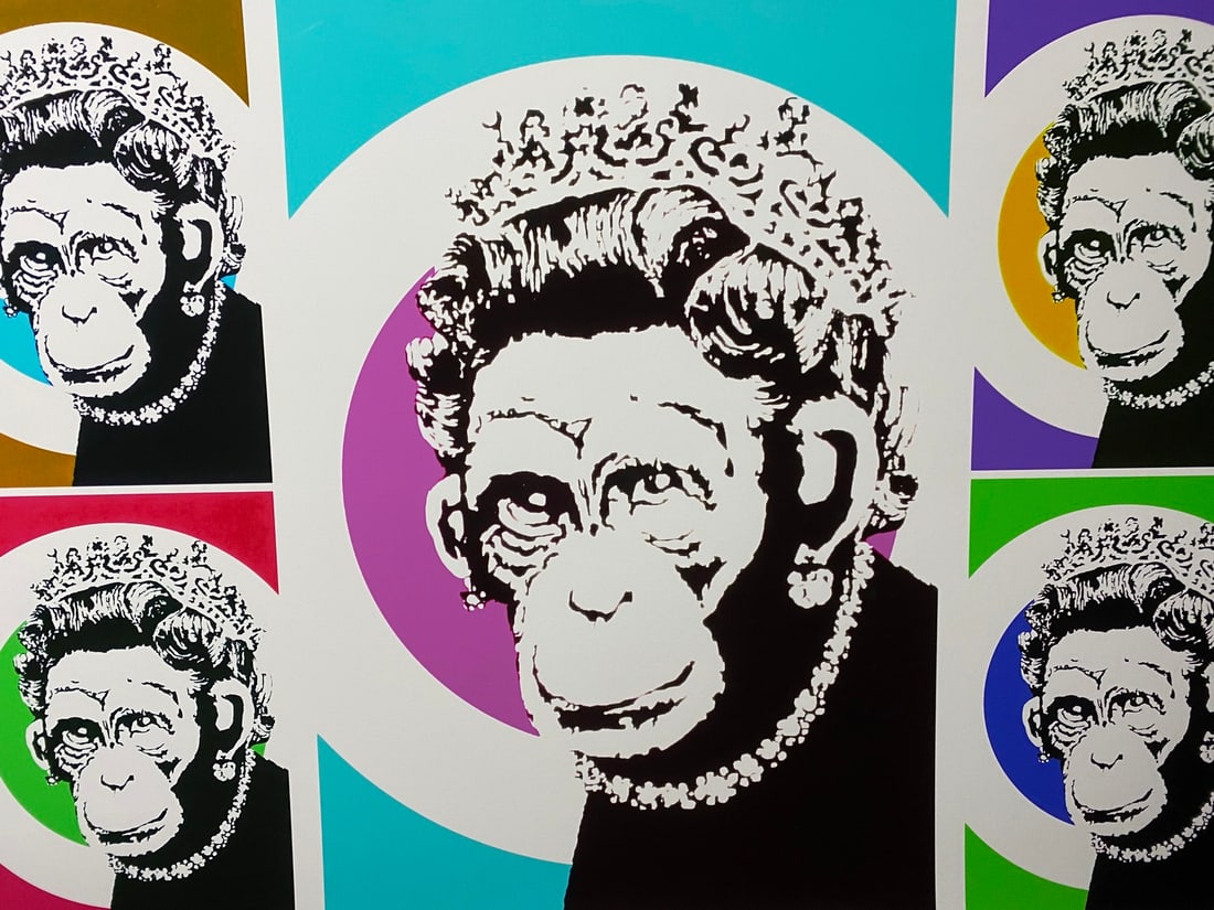 Banksy, In the manner of”, COA. Walled Off Hotel, Original, Limited Edition. Signed. Numbered - 4