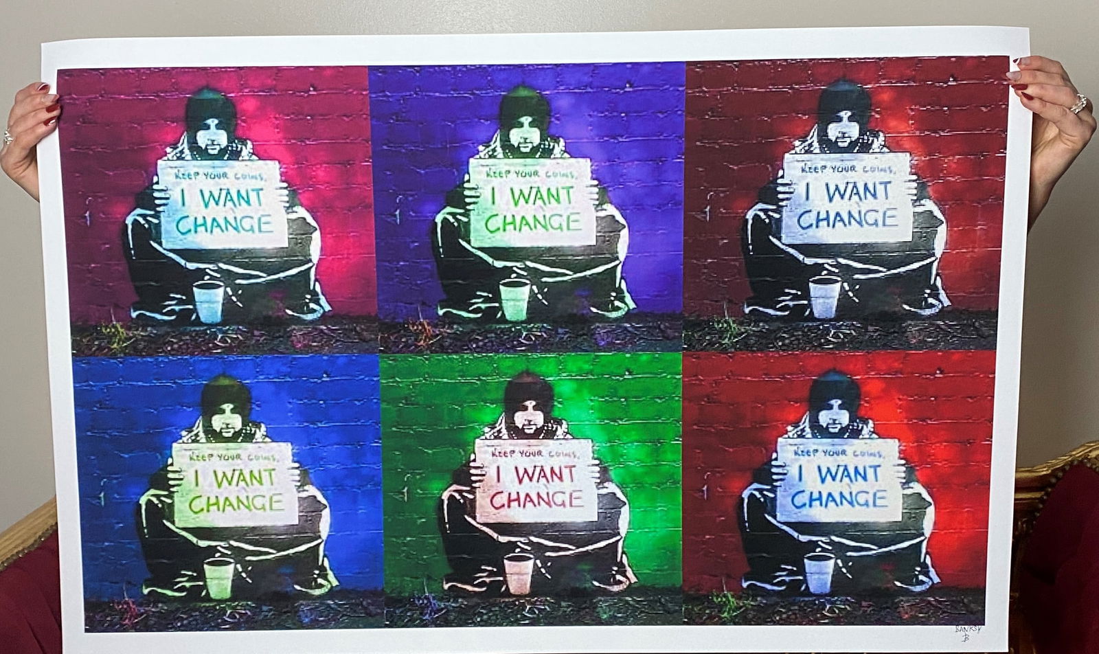 Banksy, In the manner of”, COA. Walled Off Hotel, Original, Limited Edition. Signed. Numbered.: Direct from the walled of Hotel Art Gallery UK, Limited Edition Prints. Please note all artworks here are created by our local artist and NOT by artist Banksy himself. This artwork