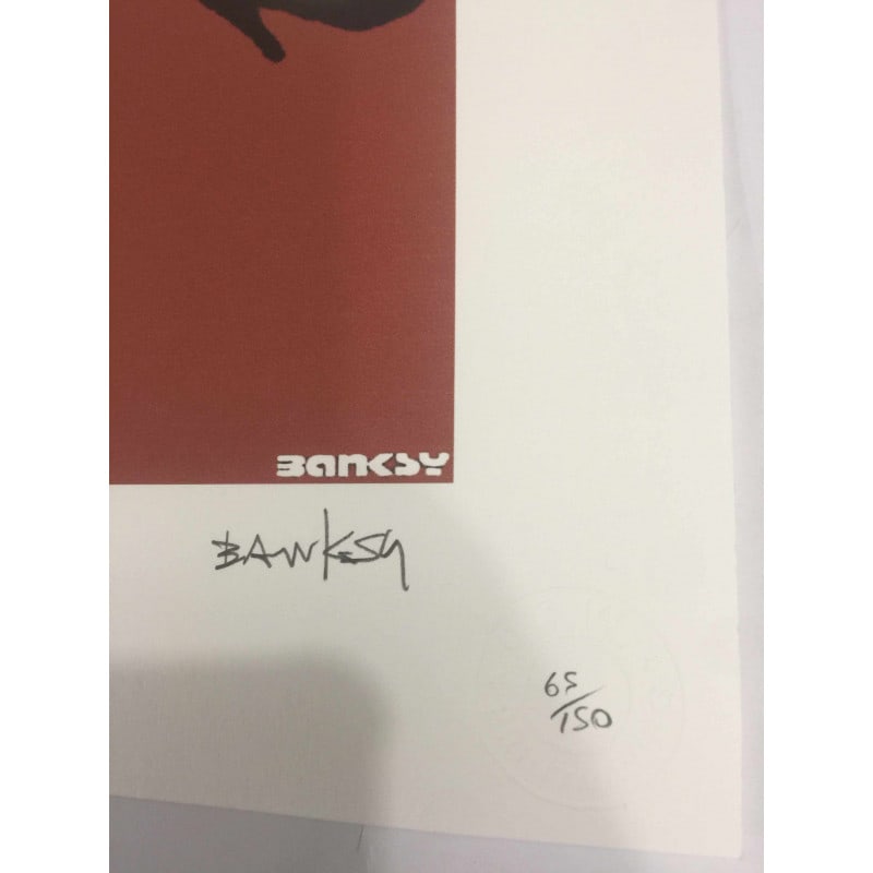 Banksy, In the manner of”, Limited Edition, Signed Print, Seal, Stamp, - 7