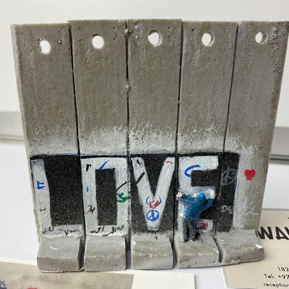 The Walled Off Hotel- Banksy, Wall Section, Original, Limited Edition,: The Walled Off Hotel- Banksy, Wall Section, Original, Limited Edition, 2022 New Edition Wall Sculpture. Banksy The Walled Off Hotel.