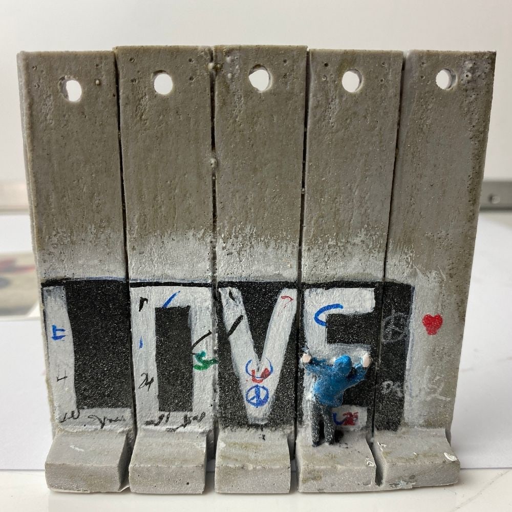 The Walled Off Hotel- Banksy, Wall Section, Original, Limited Edition, - 2