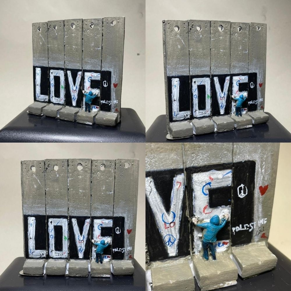 The Walled Off Hotel- Banksy, Wall Section, Original, Limited Edition, - 4