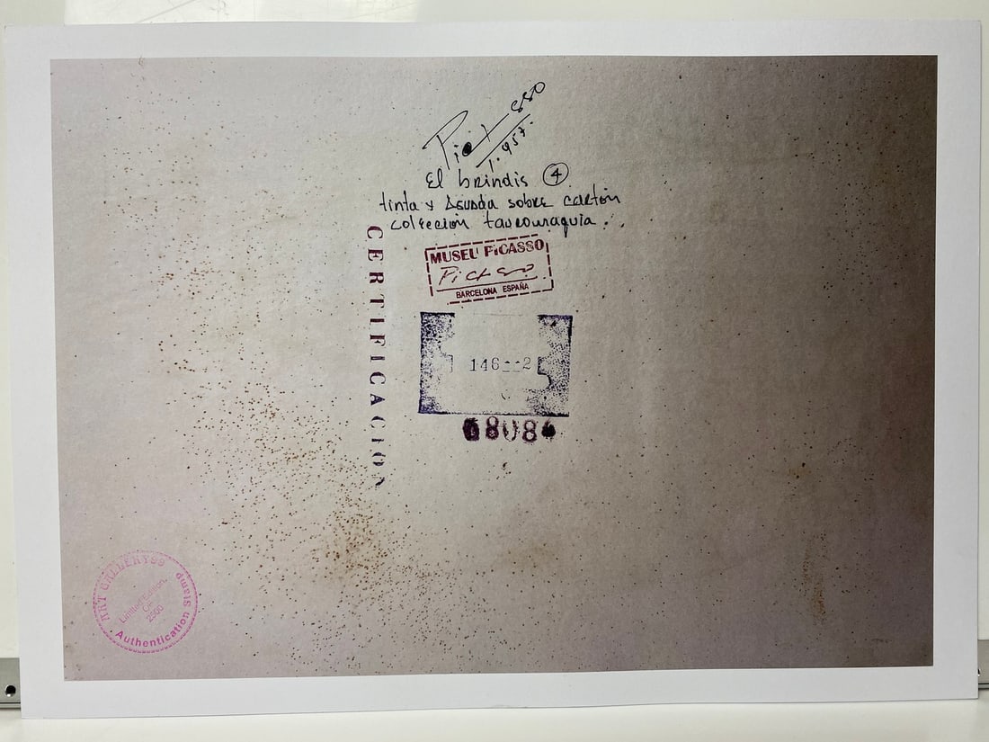 Pablo Picasso, Original Print, Limited Edition, Gallery Seal, Stamped, - 4