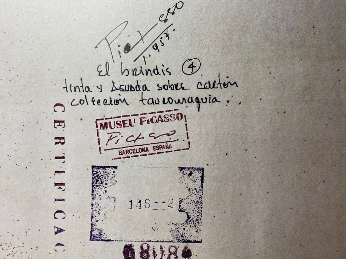 Pablo Picasso, Original Print, Limited Edition, Gallery Seal, Stamped, - 5