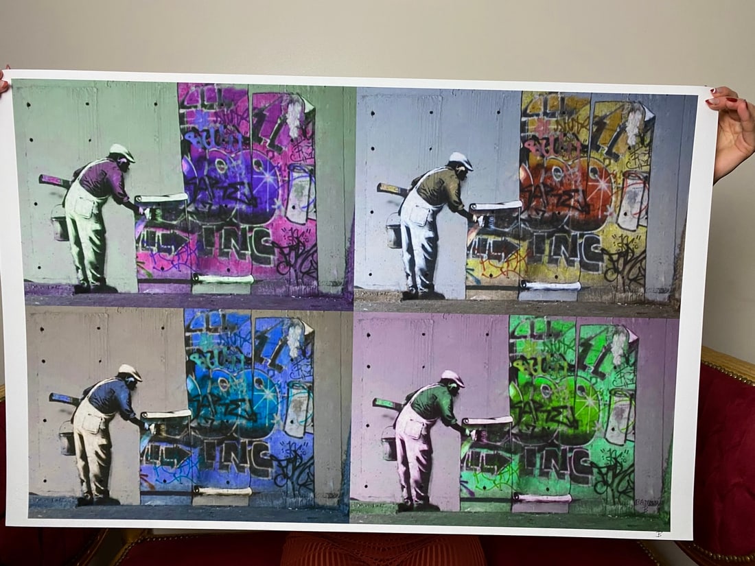 Banksy, In the manner of”, Walled Off Hotel, COA, Original, Limited Edition. Signed. Numbered - 2