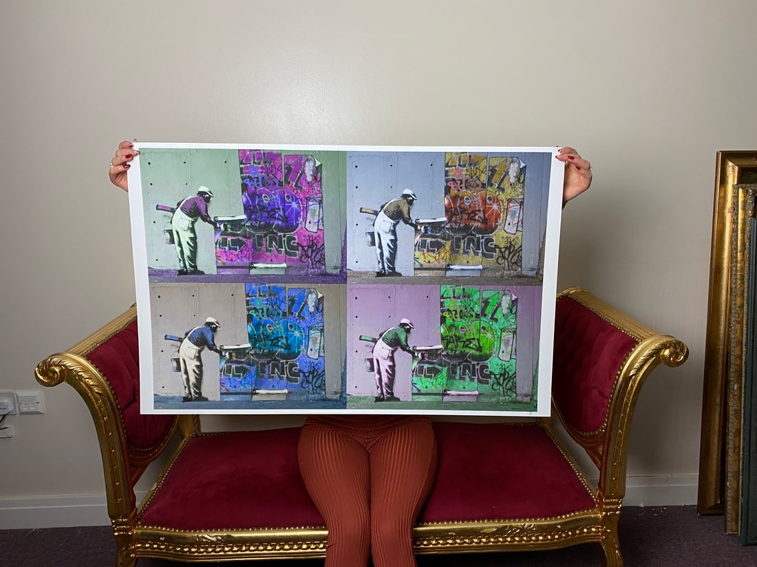 Banksy, In the manner of”, Walled Off Hotel, COA, Original, Limited Edition. Signed. Numbered - 3