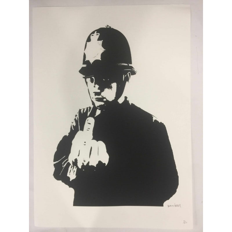 Banksy, In the manner of”, Limited Edition, Signed Print, Seal, Stamp, (1 of 8)