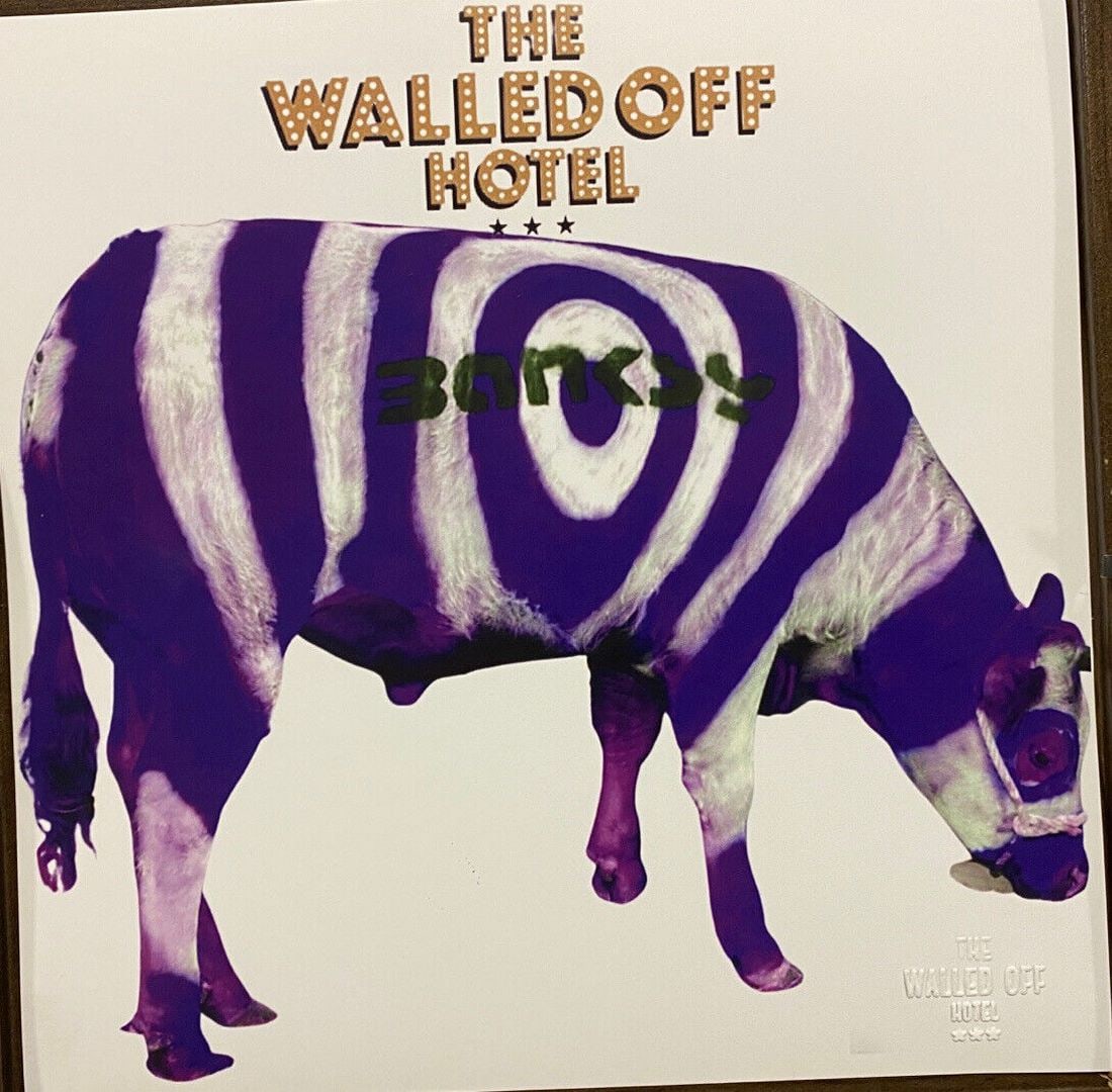 The Walled Off Hotel, Limited Edition, Original Print.: 2022 Walled Off Hotel Artist Print on paper, Solid Finishing: Classic (250 gsm gloss) Limited Edition of 3000 Numbered and Stamped / seal Sizes- 21cm X 21cm The Walled O