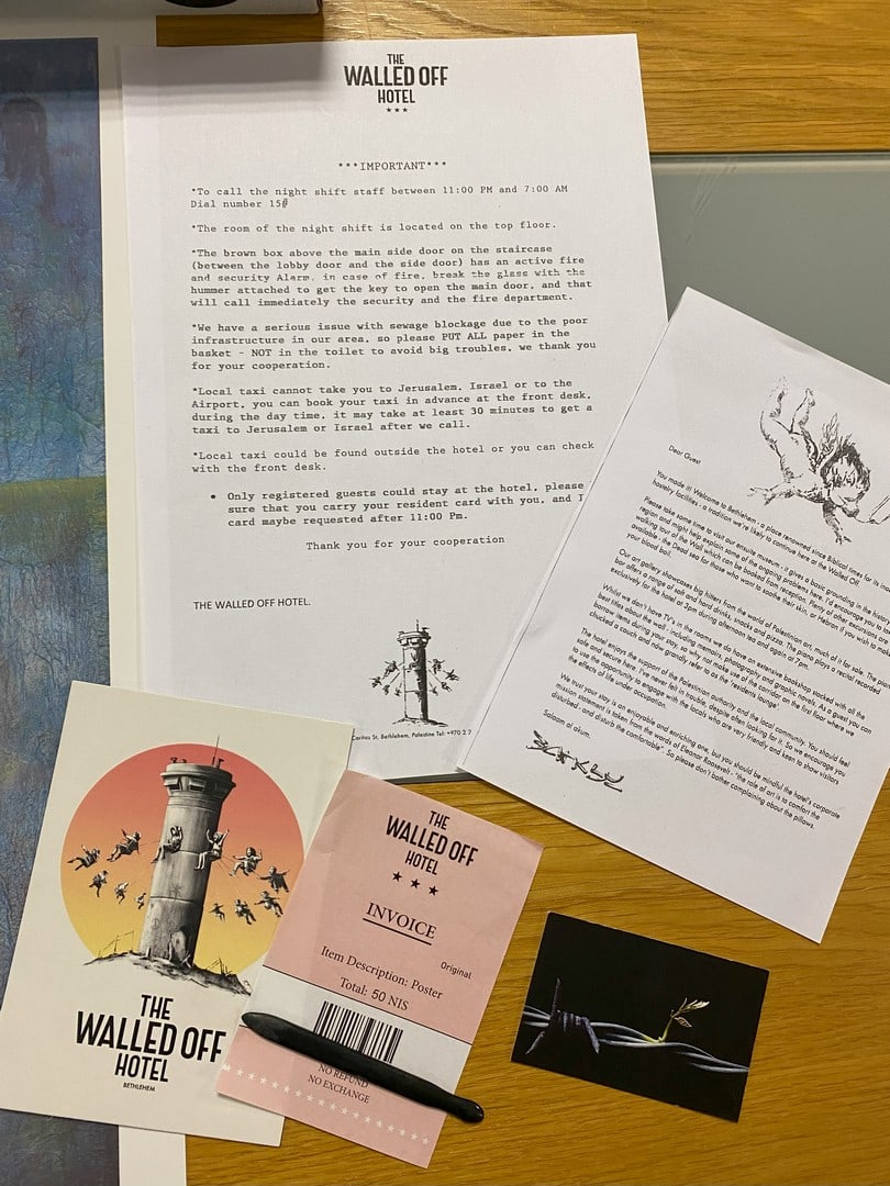 Banksy, The Walled Off Hotel, Original Poster, - 4