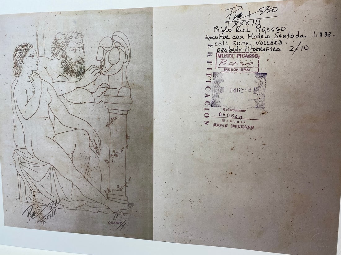 Pablo Picasso, Original Print, Limited Edition, Gallery Seal, Stamped, - 3