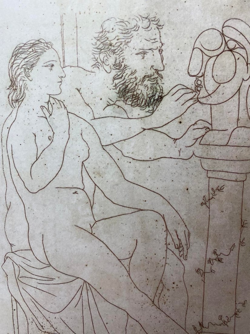 Pablo Picasso, Original Print, Limited Edition, Gallery Seal, Stamped, - 5