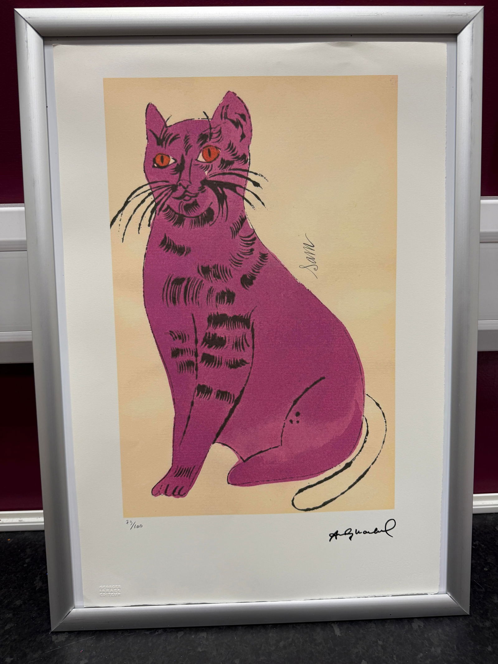 Andy Warhol, Original, Print, Limited addition, Plate signed, Seal, Stamped, (1 of 4)