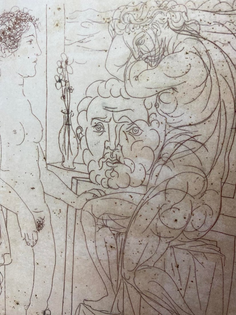 Pablo Picasso, Original Print, Limited Edition, Gallery Seal, Stamped, - 5