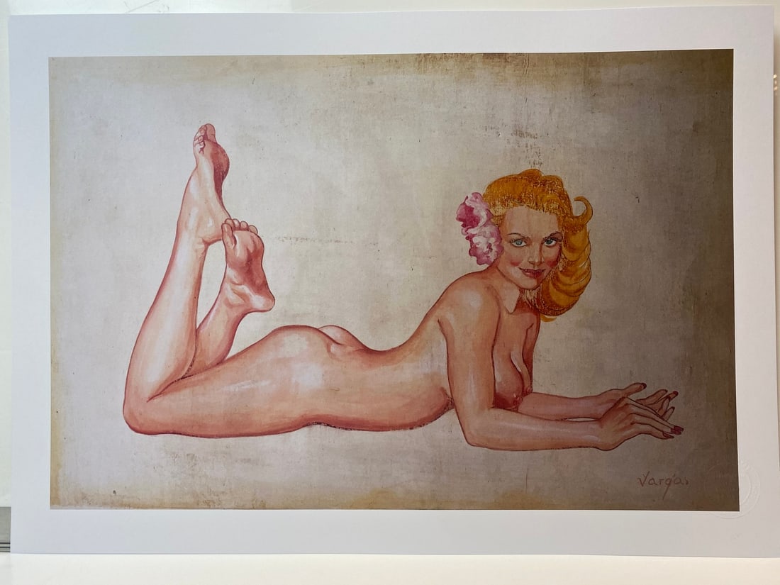 Alberto Vargas, Nude Model-2, Original Print, Limited Edition Print Plate Signed,: Alberto Vargas, Nude Model-2, Original Print, Limited Edition Print Plate Signed,Digital print Solid Finishing: Classic (300gsm)Limited Edition of 2500 Numbered and Stamped Sizes- 32cm x 45cm Printed