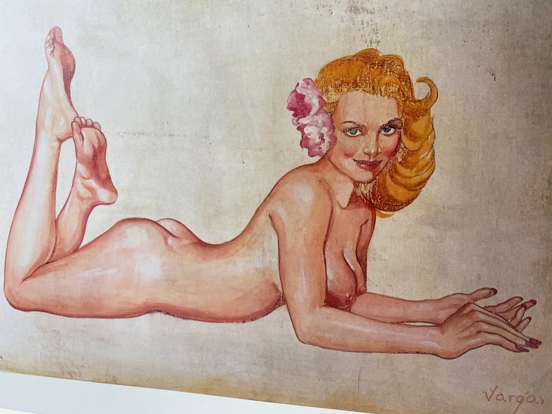 Alberto Vargas, Nude Model-2, Original Print, Limited Edition Print Plate Signed, - 2