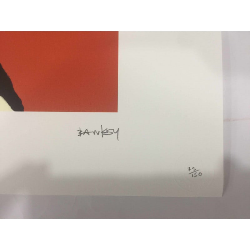 Banksy, In the manner of”, Limited Edition, Signed Print, Seal, Stamp, - 8
