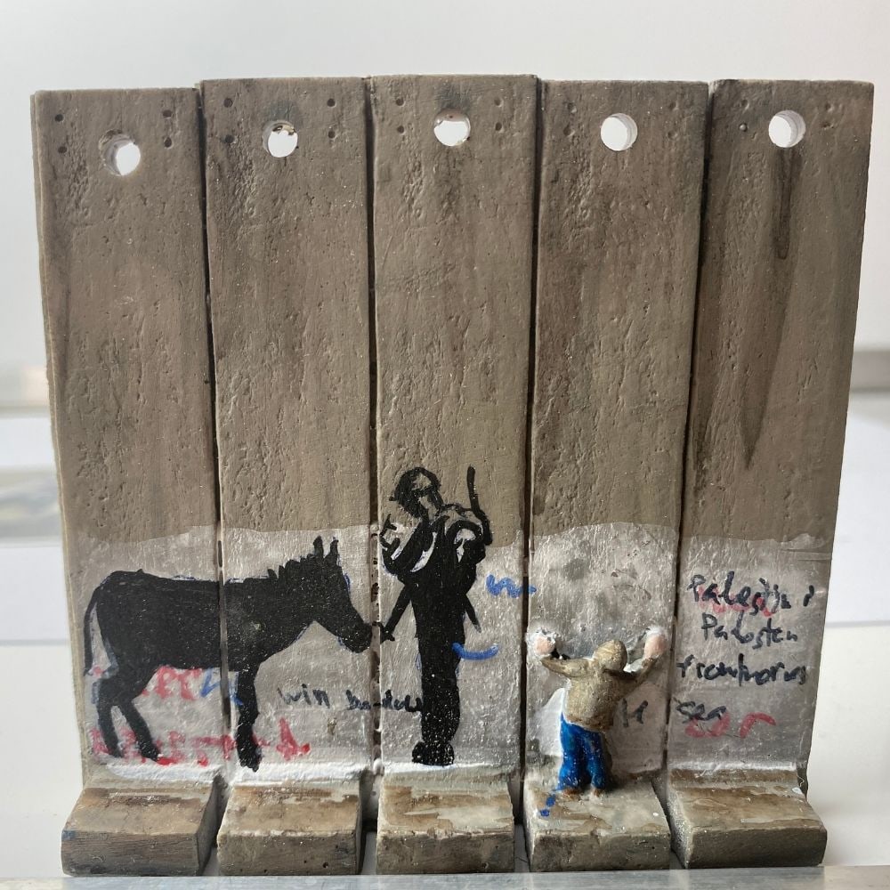 The Walled Off Hotel- Banksy, Wall Section, Original, Limited Edition,: The Walled Off Hotel- Banksy, Wall Section, Original, Limited Edition, 2022 New Edition Wall Sculpture. <