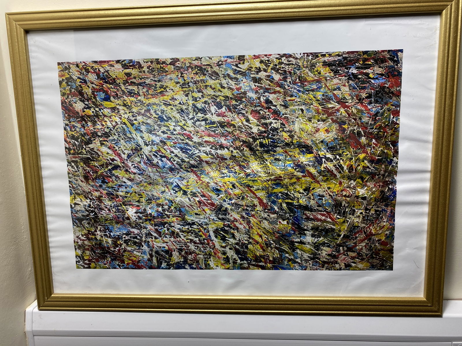 Jackson Pollock, (After )Original Poster,Gallery99 Limited Edition Plate Signed, (1 of 5)