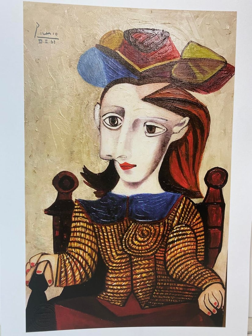 Pablo Picasso, Original Print, Limited Edition, Gallery Seal, Stamped, - 3