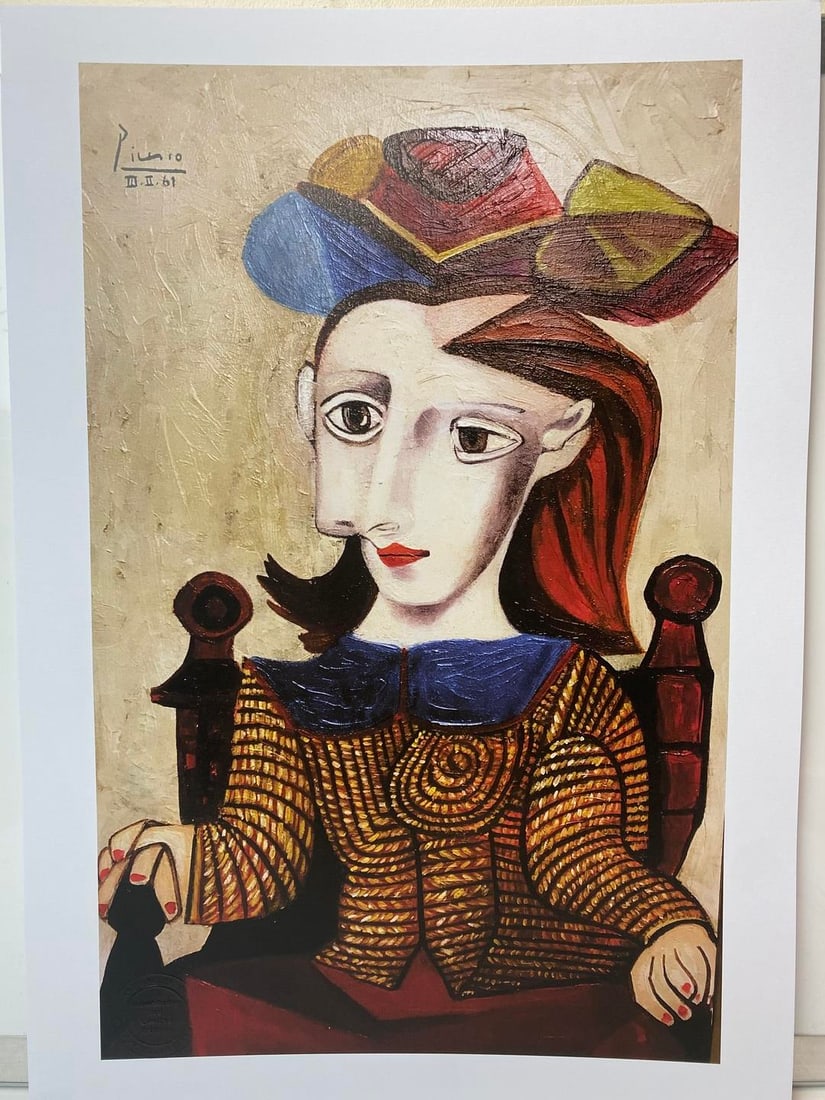 Pablo Picasso, Original Print, Limited Edition, Gallery Seal, Stamped, - 4