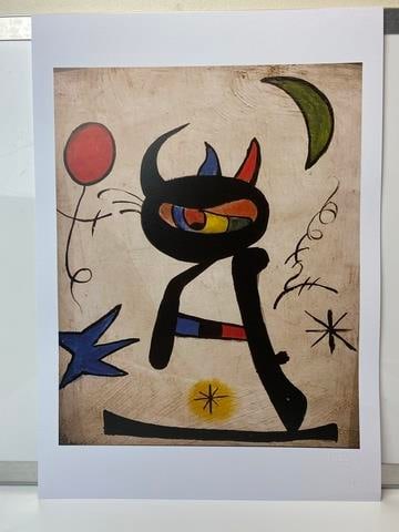 Joan Miro, Original Print, Limited Edition, Gallery Seal, Stamped,: jDigital print on paper, Solid Finishing: Classic (300gsm) Limited Edition of 2500 Numbered and Stamped Sizes- 32 x 45cm Art Gallery99 Invoice Printed Signature Printed
