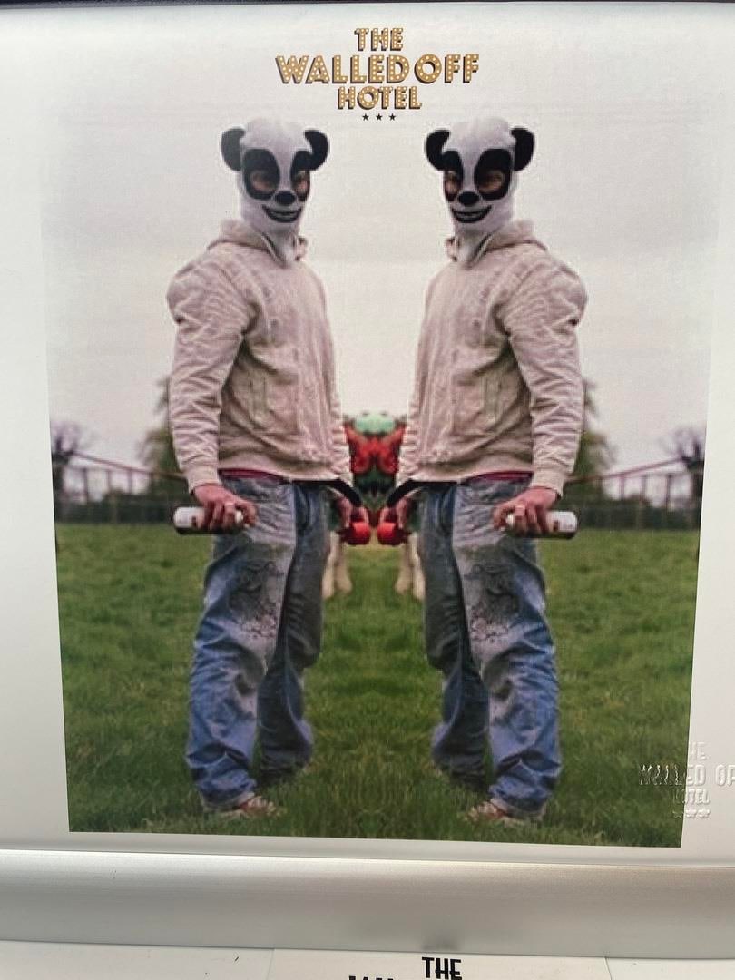 The Walled Off Hotel, Limited Edition, Original Print.: 2022 Walled Off Hotel Artist Print on paper, Solid Finishing: Classic (250 gsm gloss) Limited Edition of 3000 Numbered and Stamped / seal Sizes- 21cm X 21cm The Walled Off Hotel Invoice Printed and