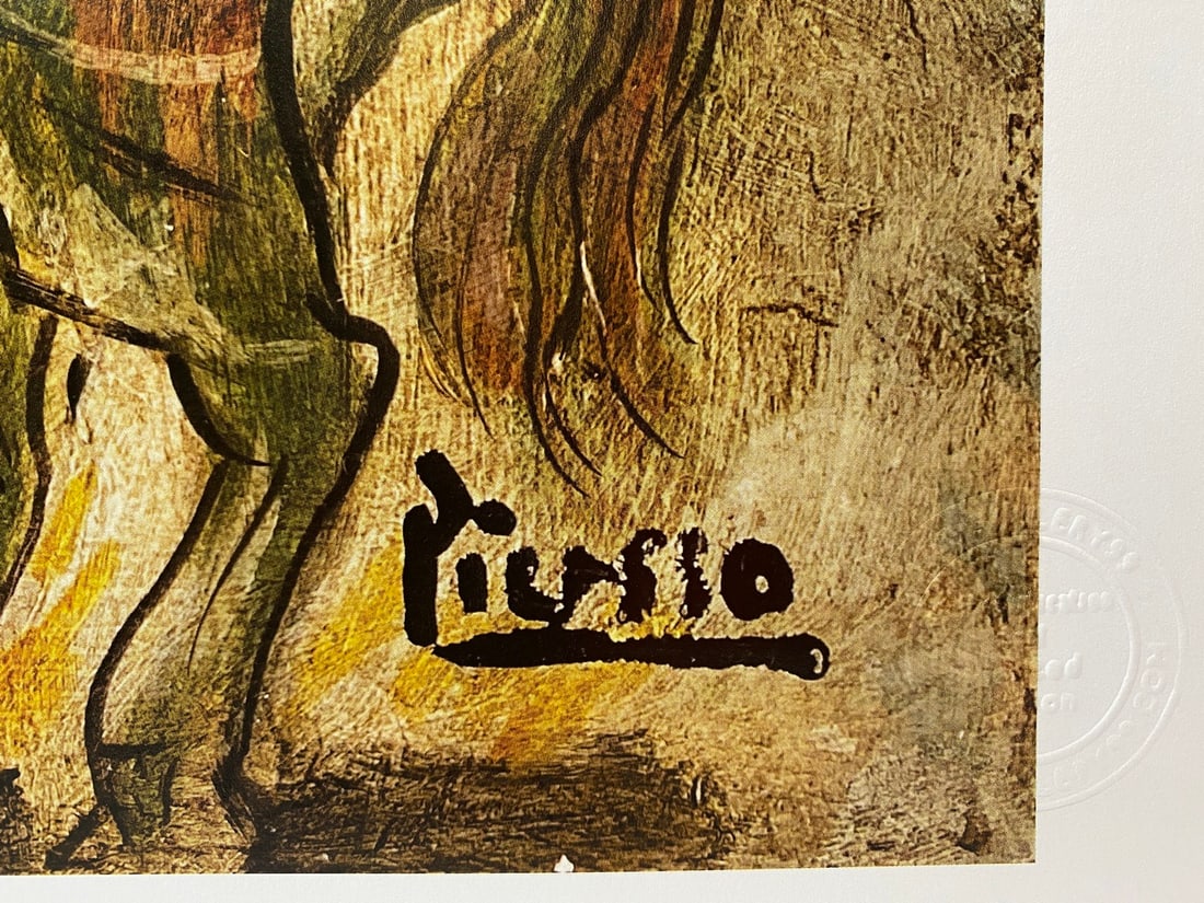 Pablo Picasso, Original Print, Limited Edition, Gallery Seal, Stamped, - 4