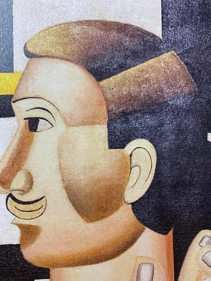 Piet Mondrian, Le Mecanicien- 1914, Signed In Print, - 3