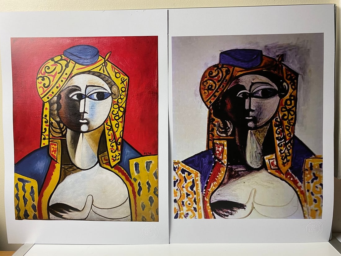 Fernand Leger-1948 Picasso 1955 Marie Cuttoli in Turkish Costume-, Signed - 2