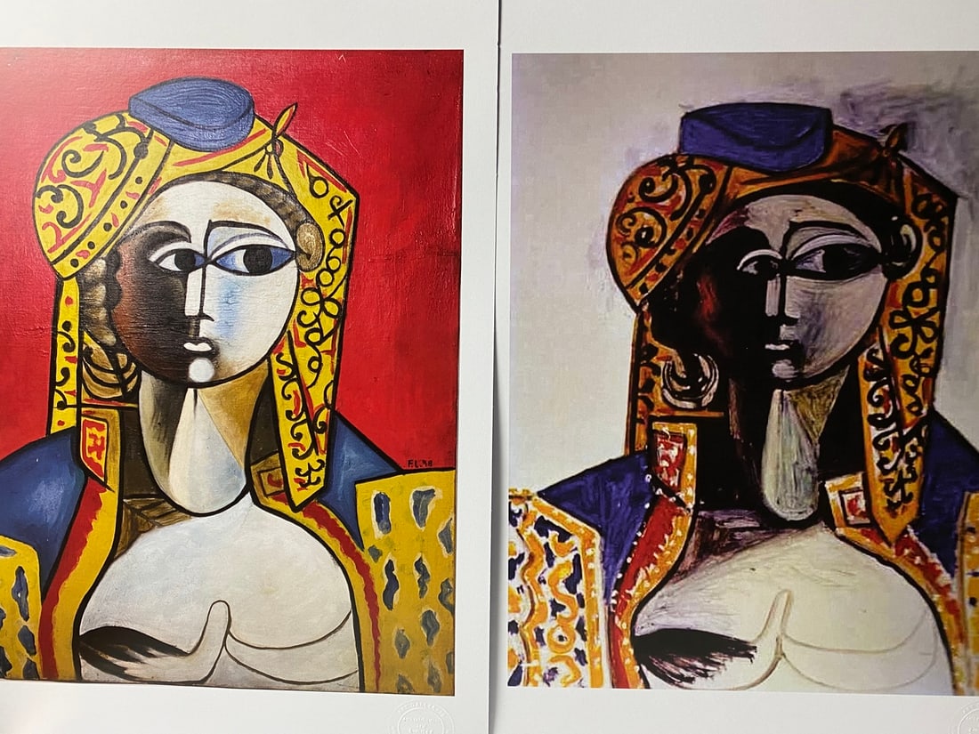 Fernand Leger-1948 Picasso 1955 Marie Cuttoli in Turkish Costume-, Signed - 3