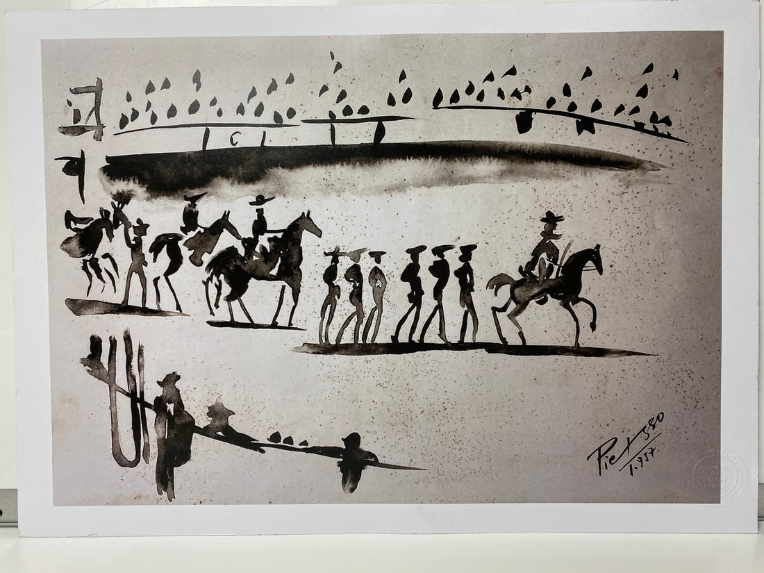 Pablo Picasso, Original Print, Limited Edition, Gallery Seal, Stamped, (1 of 7)