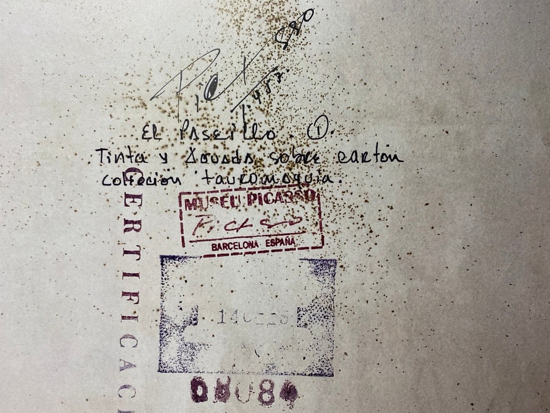 Pablo Picasso, Original Print, Limited Edition, Gallery Seal, Stamped, - 5