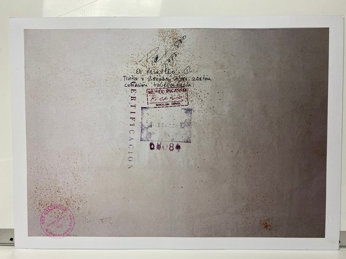 Pablo Picasso, Original Print, Limited Edition, Gallery Seal, Stamped, - 7