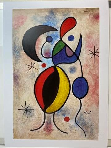 Joan Miro, Original Print, Limited Edition, Gallery Seal, Stamped, - 3