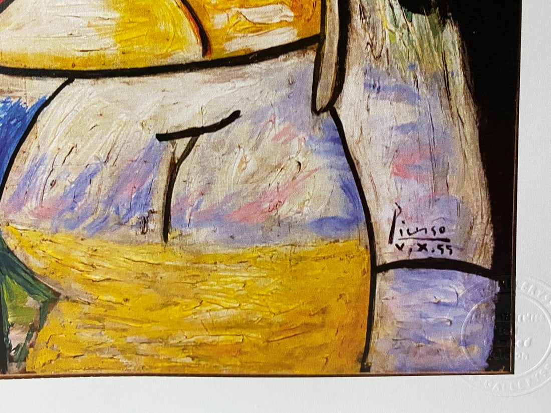 Pablo Picasso, Original Print, Limited Edition, Gallery Seal, Stamped, - 2