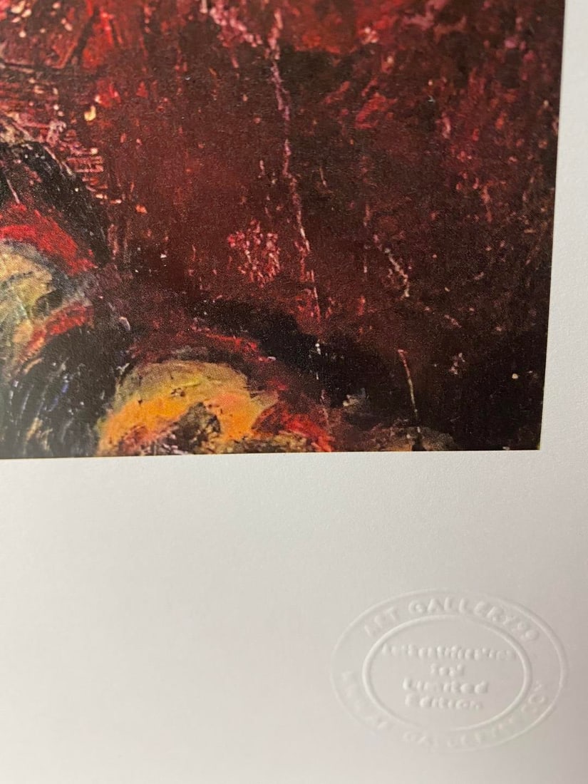 Original Limited Edition Print Plate Signed, - 7