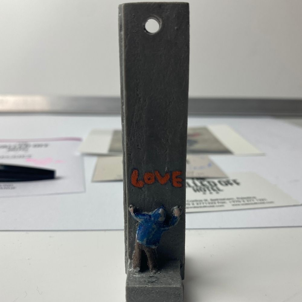 The Walled Off Hotel, Banksy, key Fob Sculpture. Original, Limited Edition, - 5