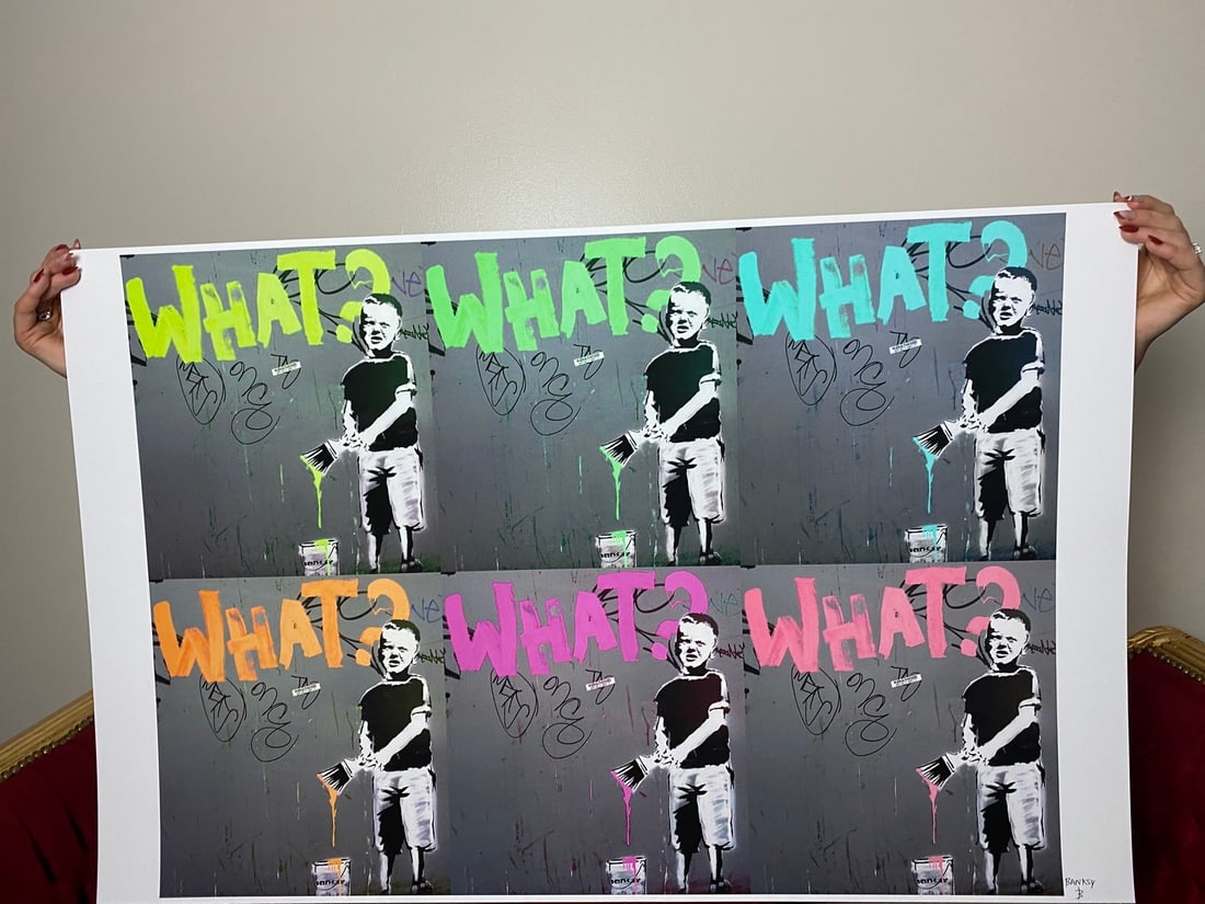 Banksy, In the manner of”, COA. Walled Off Hotel, Original, Limited Edition. Signed. Numbered - 2