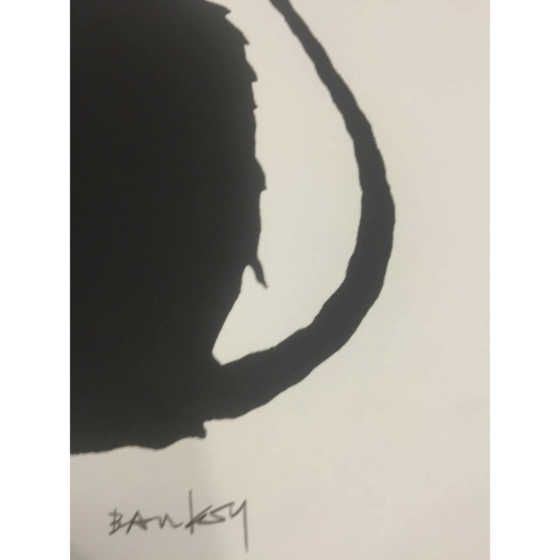 Banksy, Sold as "In the manner of the artist Banksy", Limited Edition, Signed Print, Stamp, Seal, - 13