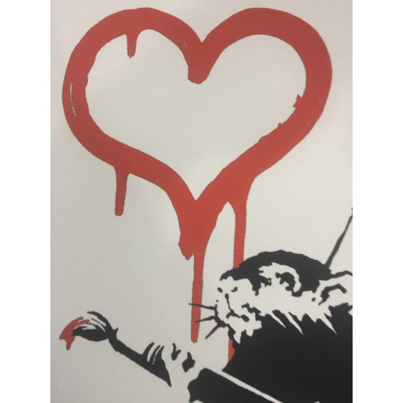 Banksy, Sold as "In the manner of the artist Banksy", Limited Edition, Signed Print, Stamp, Seal, - 7