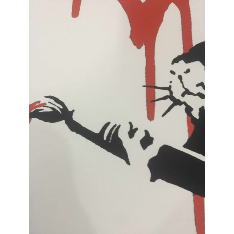 Banksy, Sold as "In the manner of the artist Banksy", Limited Edition, Signed Print, Stamp, Seal, - 8