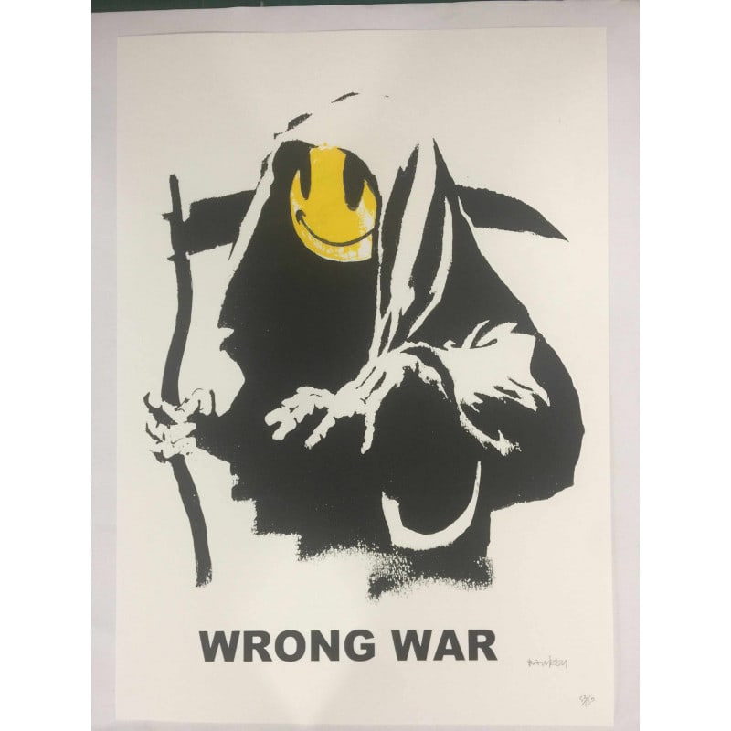 Banksy, "In the manner of , Limited Edition, Signed Print, Seal, Stamp, - 4