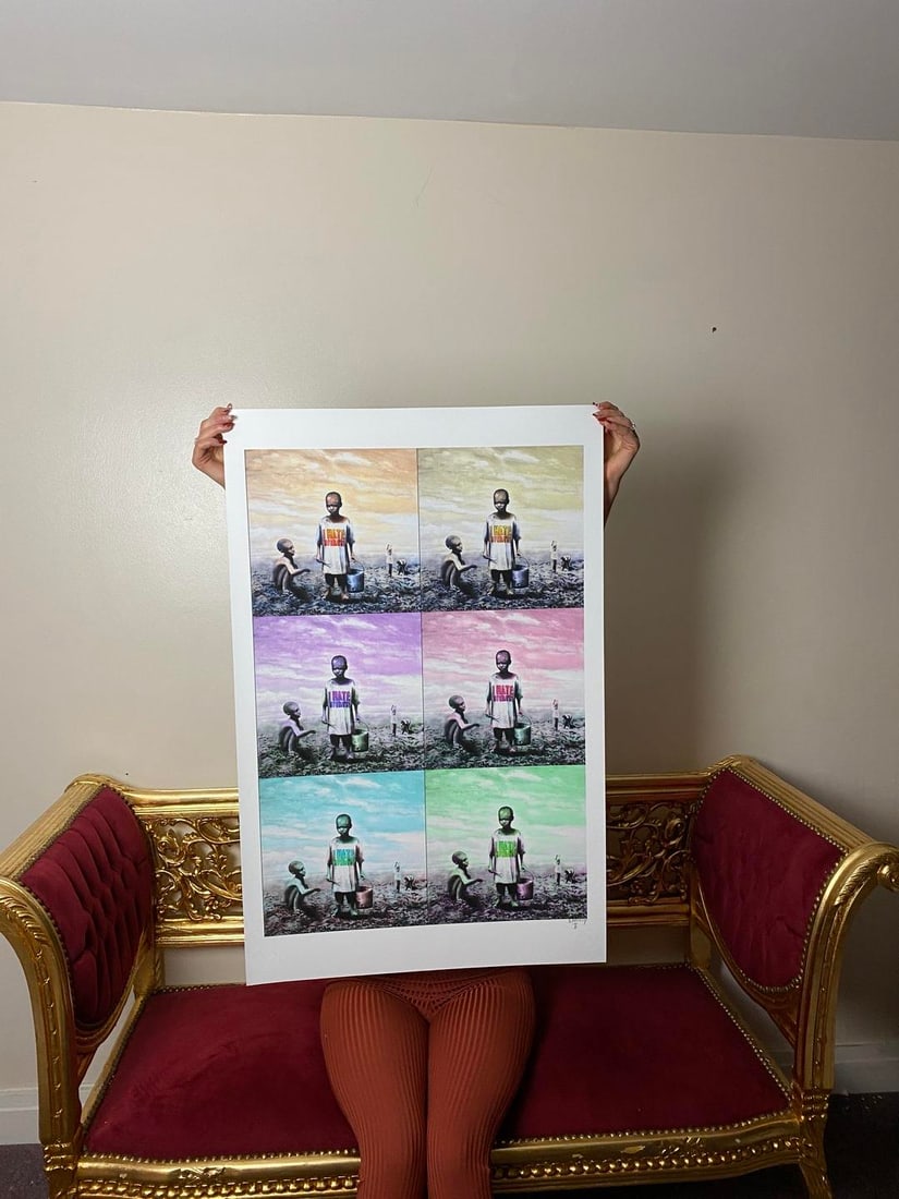 Banksy, In the manner of”, Walled Off Hotel, COA, Original, Limited Edition. Signed. Numbered: Banksy, In the manner of”, Walled Off Hotel, COA, Original, Limited Edition. Signed. Numbered. Direct from the walled of Hotel Art Gallery UK, Limited Edition Prints. Please