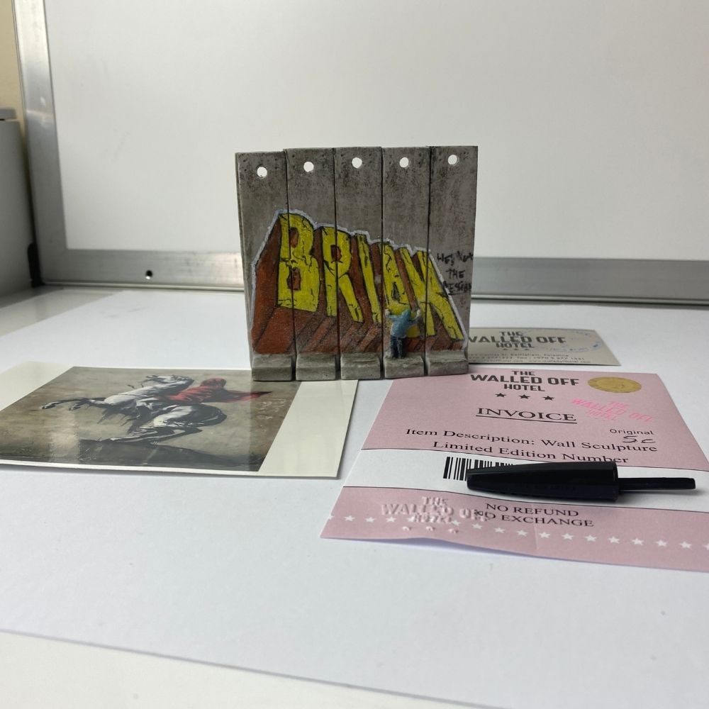 The Walled Off Hotel- Banksy, Wall Section, Original, Limited Edition, - 3