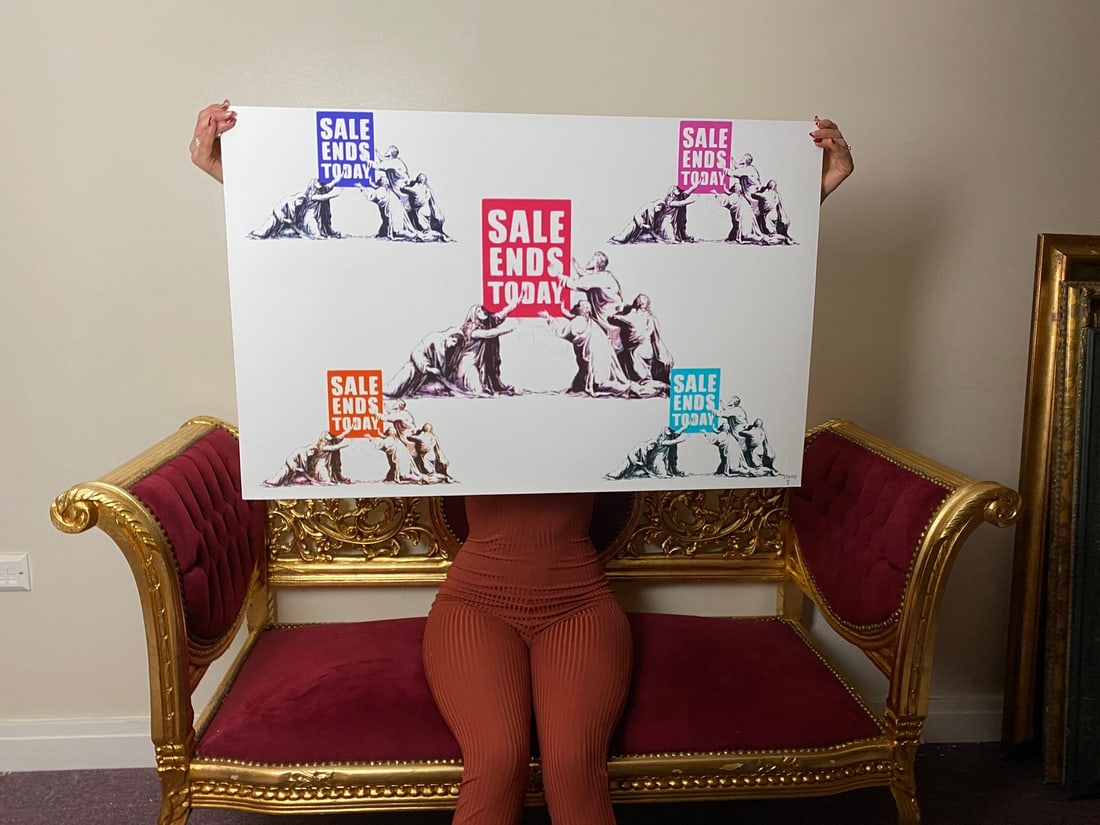 Banksy, In the manner of”, COA. Walled Off Hotel, Original, Limited Edition. Signed. Numbered.: Direct from the walled of Hotel Art Gallery UK, Limited Edition Prints. Please note all artworks here are created by our local artist and NOT by artist Banksy himself. This artwork